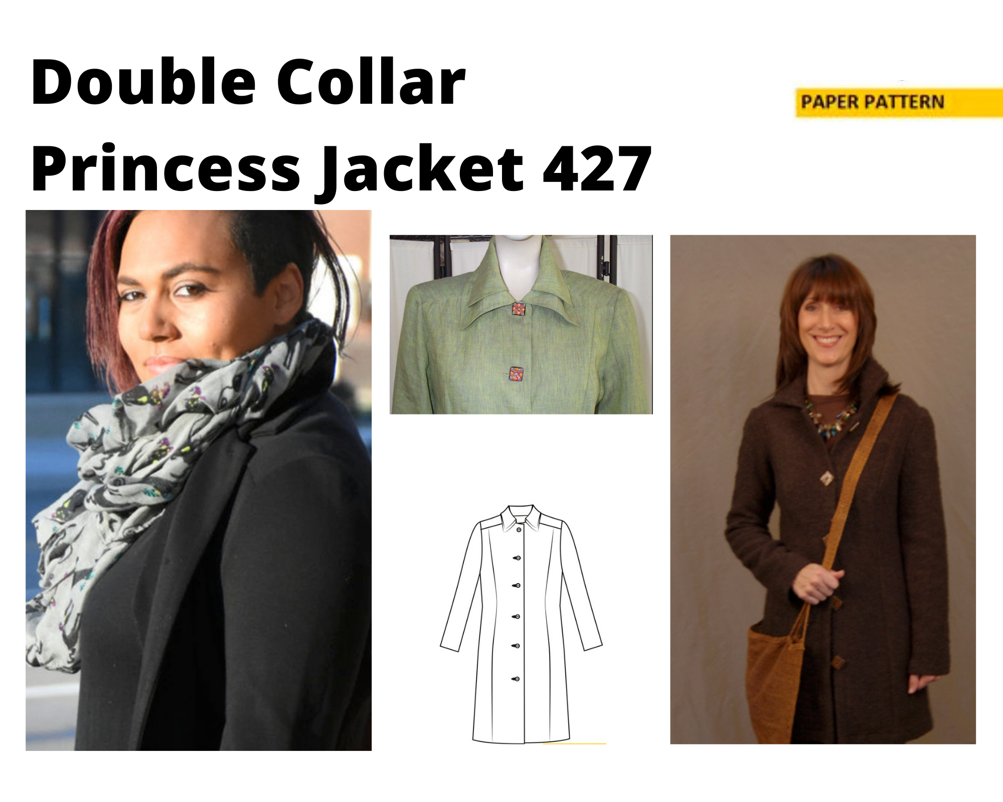 Double Collar Princess Jacket 427 (Printed in Envelope